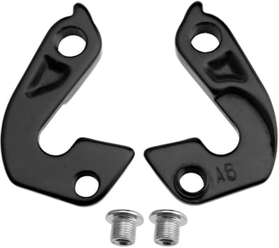 Dailygoods- Derailleur Hanger 2 Stuks - Achterderailleur - Fietsaccessoire - Legering - Eenvoudig te Installeren - Zwart