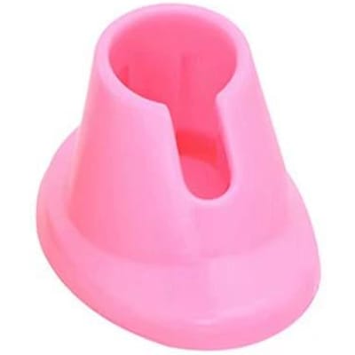 Support de vernis à ongles en silicone, anti-fuite, pour salon de manucure, présentoir, accessoires pour nail art rose