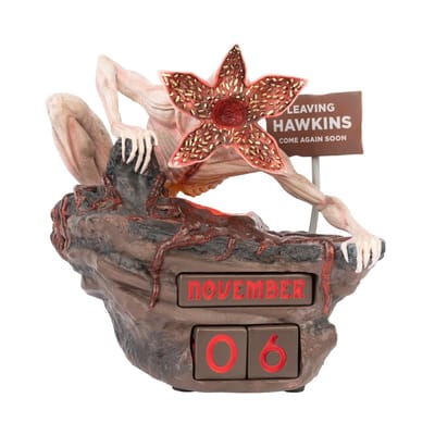 Dailygoods- Bureaukalender 3D Eeuwigdurend - Desktop Kalender - Hars - Demogorgon - Home Office Decoratie - 5 Verwisselbare Blokken