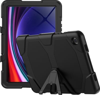 Tablet hoes Geschikt voor Samsung Galaxy Tab A9 Plus / A11 Plus hoes Extreme Robuust Armor Case Hoesje - Tablet hoes Samsung Tab A9 Plus / A11 Plus screenprotector Ingebouwde Extreme protectie Army Backcover hoes - Ntech