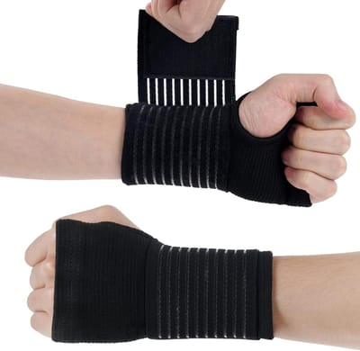 carmdering - Handgelenkstütze - Polsbandage - Polsbeschermer - Ergonomische Ondersteuning - Verstelbare Klettverschluss - Ademend Materiaal - Flexibel Design - Verlichting Bij Karpaltunnel - 2 Stuks