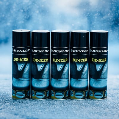 Dunlop de-icer voor auto - de-icer 5 x 600 ml - ruitenontdooier voor auto - antivries sprays - winter/vorst/bevriezen