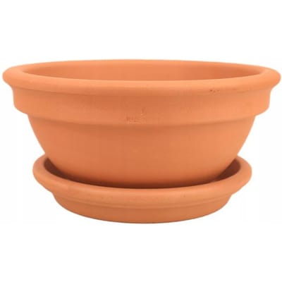 Merkloze Keramische Terracotta Pot 23cm - Klassiek Italiaans Design