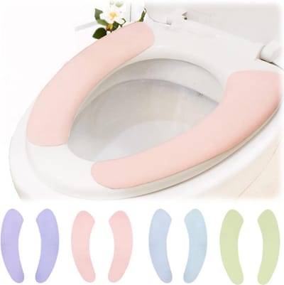 Toiletzitting Hoezen - Zachte Bril - Comfortabel Zitten - Warm & Wasbaar - 8 Stuks - Grijs