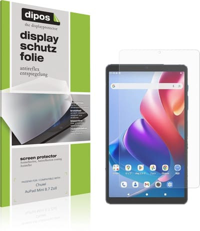 dipos – 2x Matte Beschermfolie geschikt voor Chuwi AuPad Mini 8.7 Zoll | Krasbestendige & antireflecterende Screenprotector Ultra-Thin