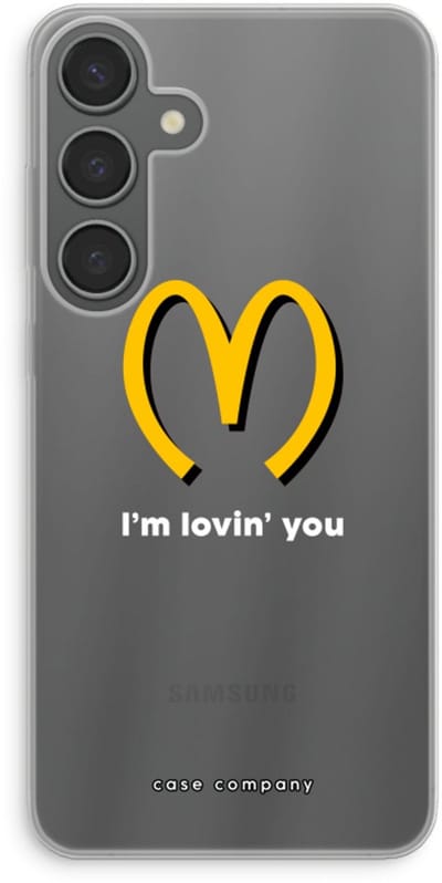 Case Company® - Hoesje geschikt voor Samsung Galaxy S24 Plus hoesje - I'm lovin' you - Soft Cover Telefoonhoesje - Bescherming aan alle Kanten en Schermrand