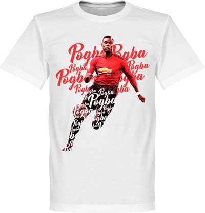 Pogba Script T-Shirt - Wit - XL