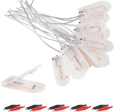 Dailygoody - 20 Pack CR2032 Batterijhouder met Aan/Uit Schakelaar - Transparant, 6V, Geschikt voor Coin Button PCB