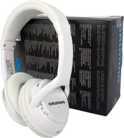 Grundig koptelefoon wit hoofdtelefoon bluetooth