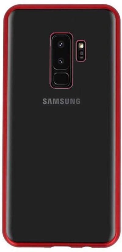 Rood Transparant Magnetisch Back Cover Hoesje voor Samsung Galaxy S9 Plus