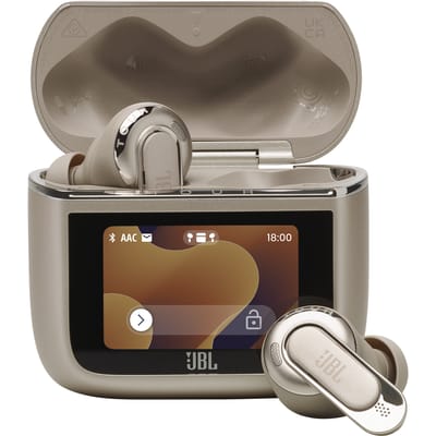 JBL Tour Pro 3 - Draadloze Oortjes met Noise Cancelling - Smart Case met Touchscreen - True Wireless Bluetooth - Hi-Res Audio (LDAC) - 50 uur - Latte