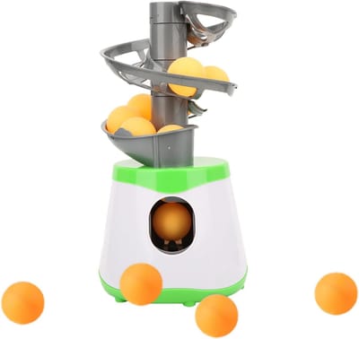 Tafeltennis Trainer - Automatische Balwerper - Vaardigheidstraining - Draagbaar ABS Materiaal - 30.5x15cm - Zwart