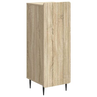 vidaXL - Dressoir - Sonoma - Eiken - 34,5 - x - 33 - x - 92 - cm - Bewerkt - hout