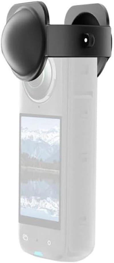 Lens Beschermhoes - Camera Accessoire - Reizen - Clip-on Ontwerp - 40x77x10 mm - Zwart