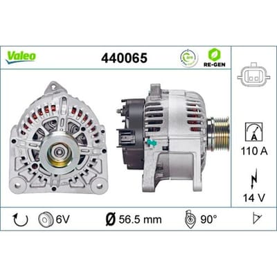 Dynamo / Alternator VALEO RE-GEN REMANUFACTURED VALEO 440065