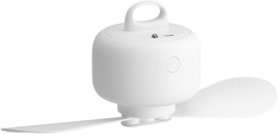 Camping Ventilator 8000mAh Batterij, USB Oplaadbaar, Afstandsbediening, Afneembare Bladen, Haak, Timer, 4 Snelheden, Buiten, Wit