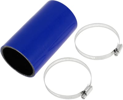 Allecto - Silicone Slang - Universele Koelvloeistofslang - 63 mm - Blauw Zwart - Hoogtemperatuurbestendig - Duurzaam - Geschikt voor Auto's