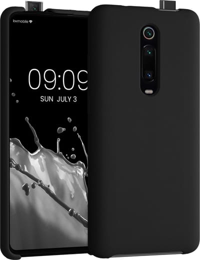 kwmobile telefoonhoesje geschikt voor Xiaomi Mi 9T (Pro) / Redmi K20 (Pro) - Hoesje met siliconen coating - Smartphone case in zwart