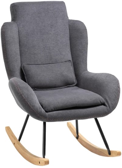 Fauteuil - Relaxzetel - Relaxstoel - Relaxfauteuil - Stoel - Met armleuning - Voor één Persoon - Donkergrijs