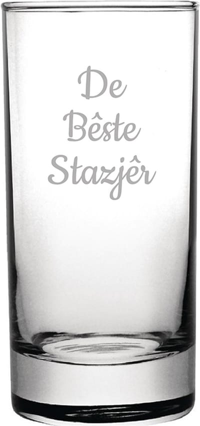Gegraveerde longdrinkglas 28,5cl De Bêste Stazjêr