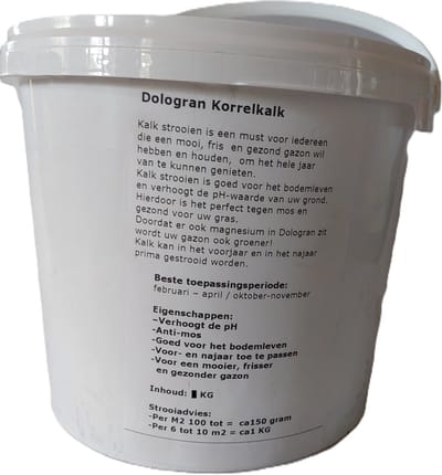 Korrelkalk ca 6 Kg + 500 gram gratis in emmer