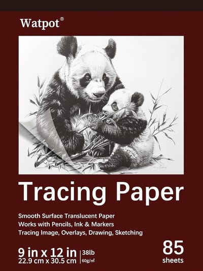 Tracing Papier Set 22 9x30 5 cm - 85 Vellen Transparant Vellum Kunstpapier voor Tekenen en Ontwerpen