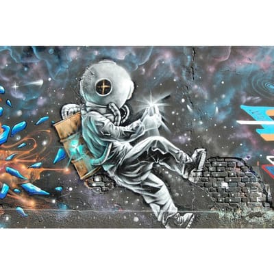 5D DIY Diamond schilderij Astronaut 3D Diamond Borduren Kruissteek Mozaïek Strass Home Decor 20X30CM