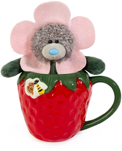 Me to You Mug & Plush Strawberry Flower M5 14 cm