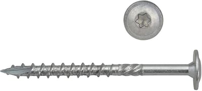 Houtschroeven - Verzinkte Schroeven - Constructie Houtbouw - Snijinkeping Torx - 6x140 mm 90 Stuks - Blauw