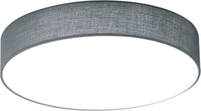 LED Plafondlamp - Plafondverlichting - Torna Lanago - 11W - Warm Wit 3000K - Rond - Mat Grijs - Aluminium