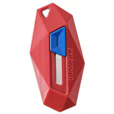 Couteau de sécurité multifonctionnel Rétractable Coupe-boîte pour usage domestique et extérieur rouge