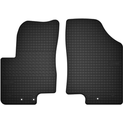 Wielganizator SolidTread - Voorste Rubbermatten - Hyundai ix20 Minivan (2010-2018) - Volledige Pasvorm - Zwart