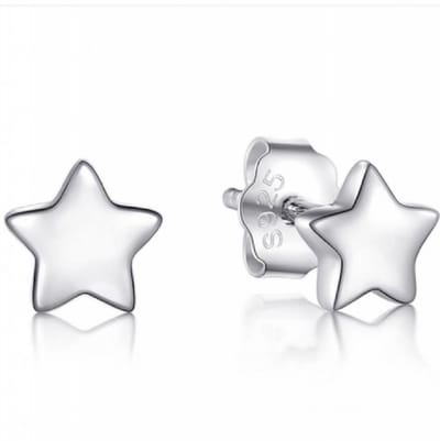 Zilveren - Ster - oorbellen- 4 mm- Charme Bijoux