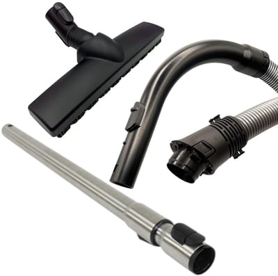Fixem stofzuiger accessoire set compleet, geschikt voor Miele S4000 t/m S4999 - S5000 t/m S5999, 7330631 - Slang met greep telescoopbuis harde vloeren borstel - klik systeem - Service set