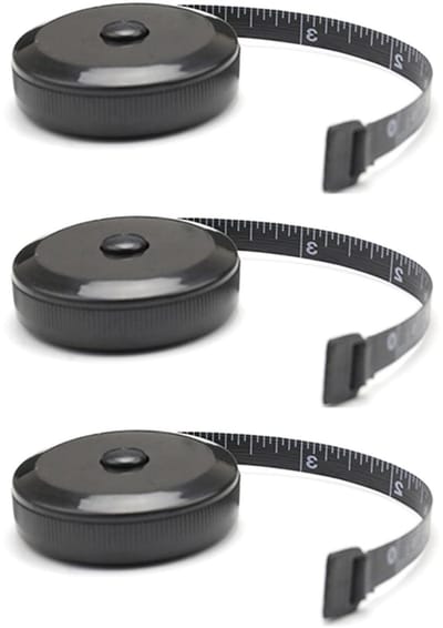 Meetlint Lichaam - Meetband Stof - Nauwkeurig Meten - Uittrekbaar Flexibel - 1.5 Meter - Zwart