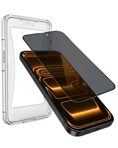 Screenprotector - Geschikt voor iPhone 17 Pro / 18 Pro - Met Installatie Kit - Privacy Filter - Flexibel Glas - Beschermglas - Tempered Glass - Screen Protector