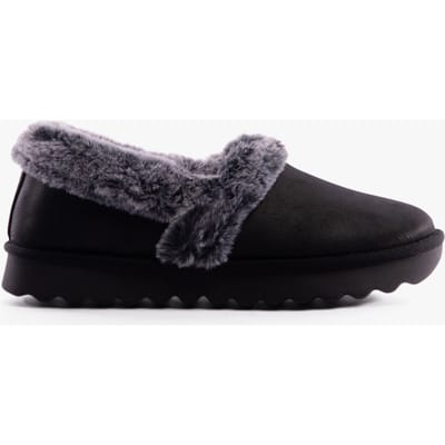 Skechers Cozy Up gevoerde dames pantoffels zwart - Maat 37 - Extra comfort - Memory Foam