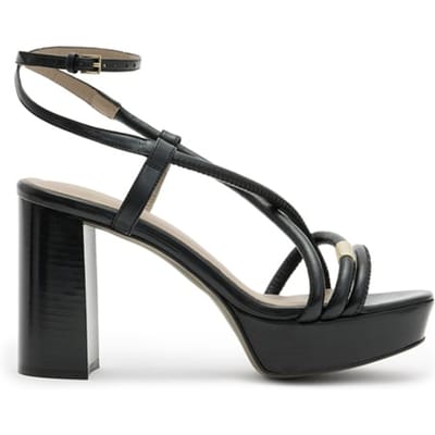 AllSaints Bella Platform Heel Black Maat: 41 | Sandalen Outlet | Dames | Zwart