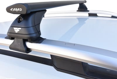 Dakdragers geschikt voor Mercedes V-klasse 1998 (ook vanaf vanaf 2015) open dakrailing - Aluminium - Hoog laadvermogen 100kg - Wingbar Zwart - Merk Farad