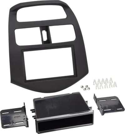 2-DIN Paneel geschikt voor Chevrolet Spark 2013-2015 Kleur:Zwart (METRA)