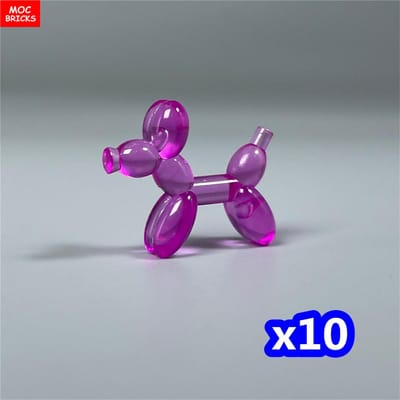 Briques MOC Ustensile Ballon Petit Chien Clown Figure Porter 35692 Blocs de Construction axés sur l'apprentissage Figures Cadeau d'Anniversaire