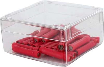 Kabeldoorverbinder rood 25 stuks box