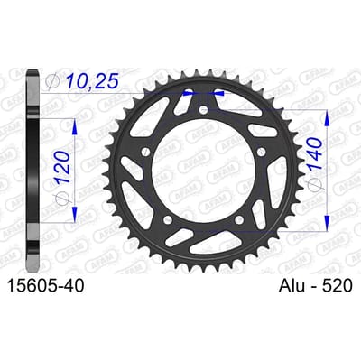 Tandwiel Afam 520 40 dents