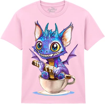 KIDS Draak Espresso Dragon The Coloured House KIDS T-shirt XL