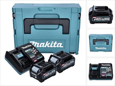 Makita Toebehoren - Set van 12 A lader en 2x 40 V XGT 2,5 Ah accu 191J81-6