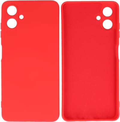 Hoesje Geschikt voor Samsung Galaxy A06 - Fashion Telefoonhoesje Backcover - Siliconen Hoesje - Rood