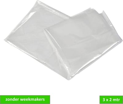TQ4U Grondzeil 3x2m – Tentonderzeil – Transparant – Wegwerp – Zonder weekmakers