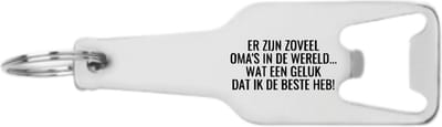 Akyol - er zijn zoveel oma's in de wereld... wat een geluk dat ik de beste heb flesopener - Oma - de liefste en beste oma - cadeautje - verjaardagscadeau - verjaardag - cadeau voor oma - cadeau - kado - geschenk - gift - oma artikelen - 105 x 25mm