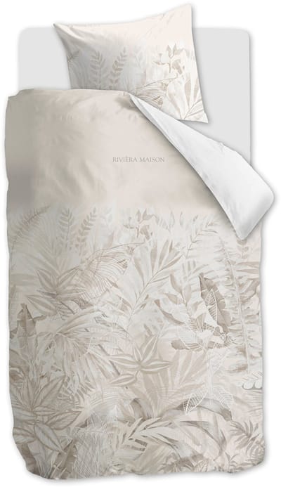 Riviera Maison Soft Shades dekbedovertrek - Eenpersoons - 140x200/220 - Naturel