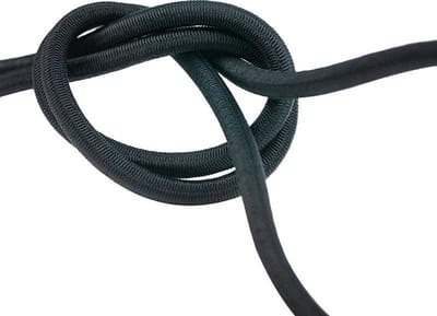 Elastisch koord 8mm zwart - 25 meter